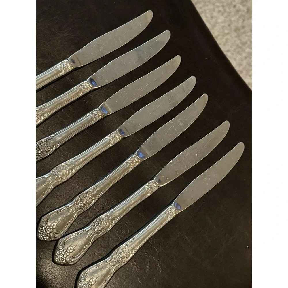 Oneida Kennett Square Distinction Deluxe HH‎ Stainless Dinner Knives Set Of 7